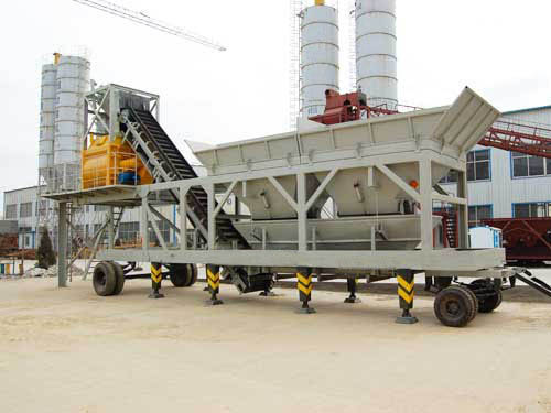 YHZS35 portable concrete plant 