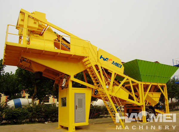 YHZS60 portable concrete plant 