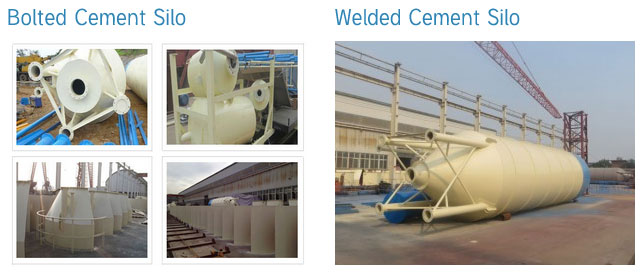 cement silo of portable concrete plant